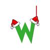 1Pcs Christmas Decoration Green Letter Hanging Christmas Tree Pendant Ornament for Home Decor Navidad New Year 2026 Accessories