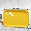 Serving Tray Melamine Plastics Dish Plate Hotel Restaurant Rectangular Platter