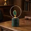Agate Slice Decor with Marble Base Polished for Shelf
