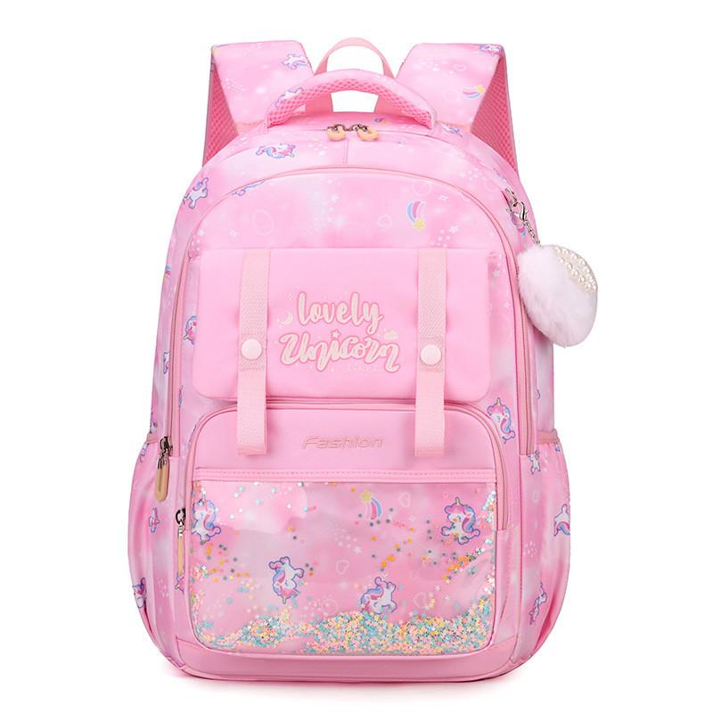 With Backpack Childrens Star Sequin Unicorn And Letter Print For School Daily