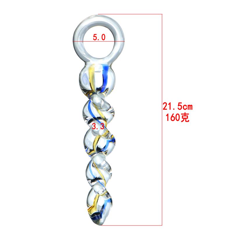 Glass Spiral Anal Plug For Women Vaginal Butt Dilator Men Prostate Massager Dildo Sex Toys Adult Games Female Masturbator Erotic