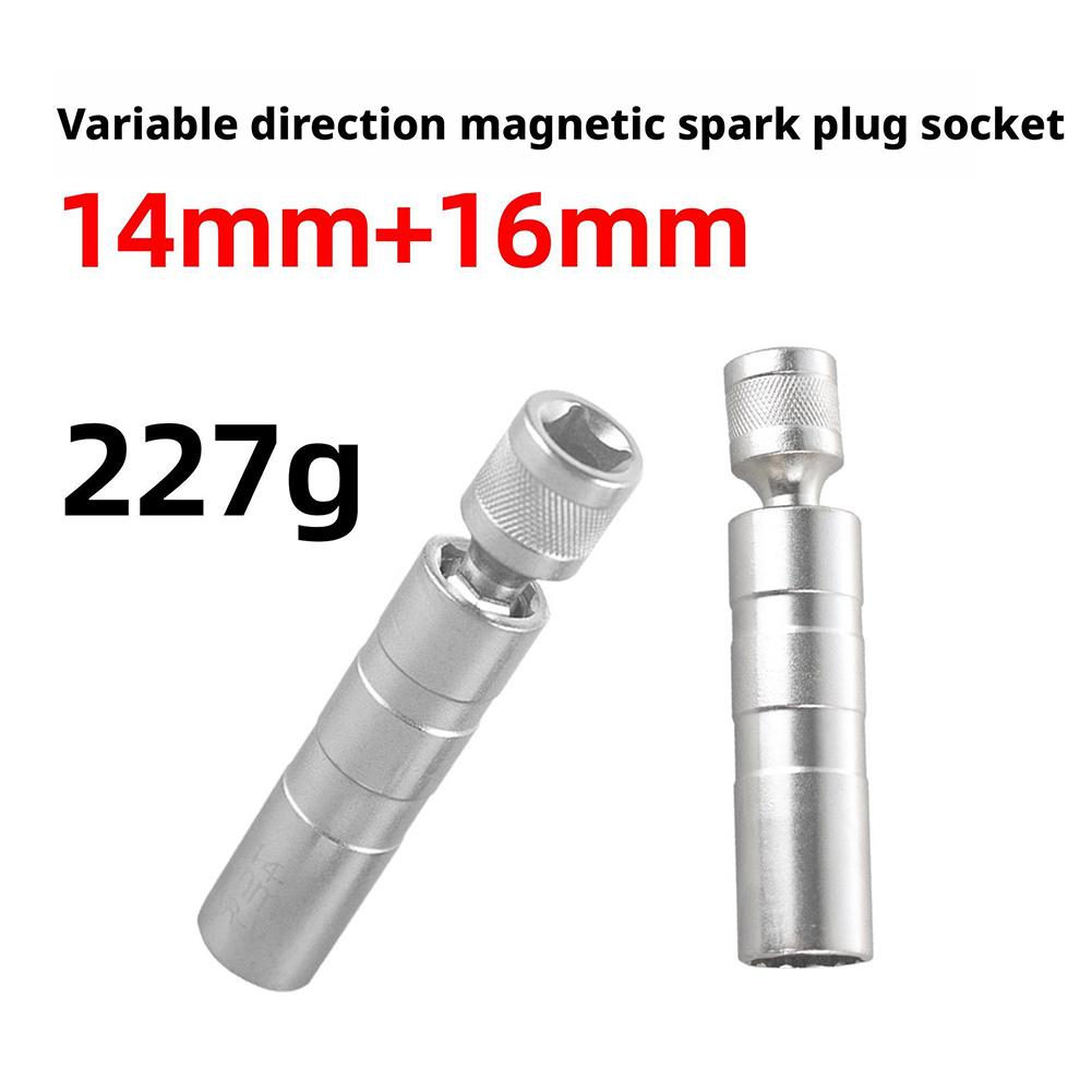 14mm 16mm Spark Plug Socket Wrench Adapter Auto Car Repair Nozzle Spark Plug Disassembly Repair Tool Accessories