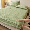 Winter Thickened Coral Velvet Fitted Sheet Set - Single Dorm Bed, Solid Color, 3-Piece