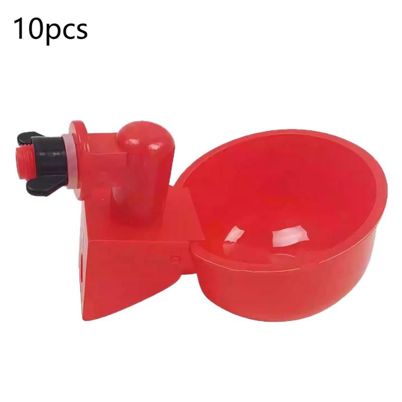 10/20Pcs Chicken Duck Drinking Cup Automatic Drinker Chicken Feeder Plastic Poultry Farm Water Drinking Cups Easy Installation