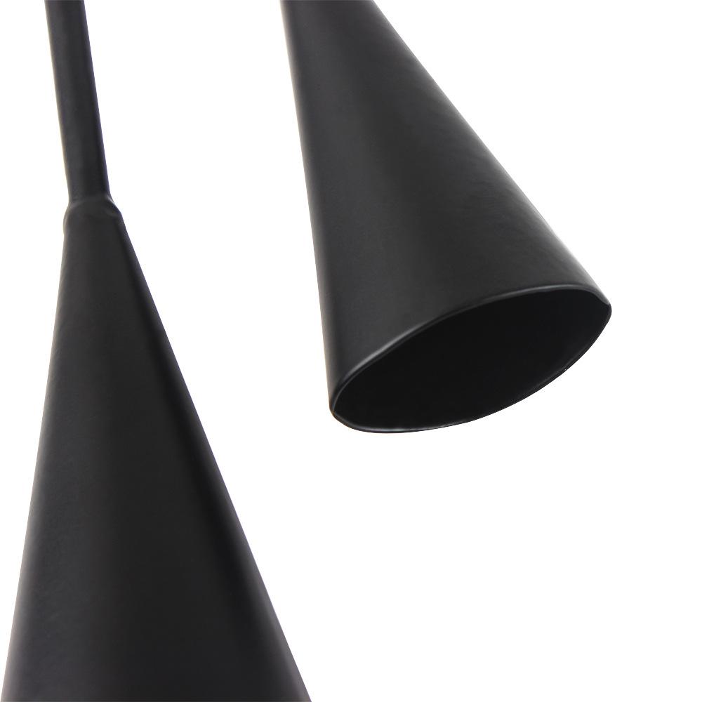 Double-Handle Black Metal Percussion Cowbell for Early Education