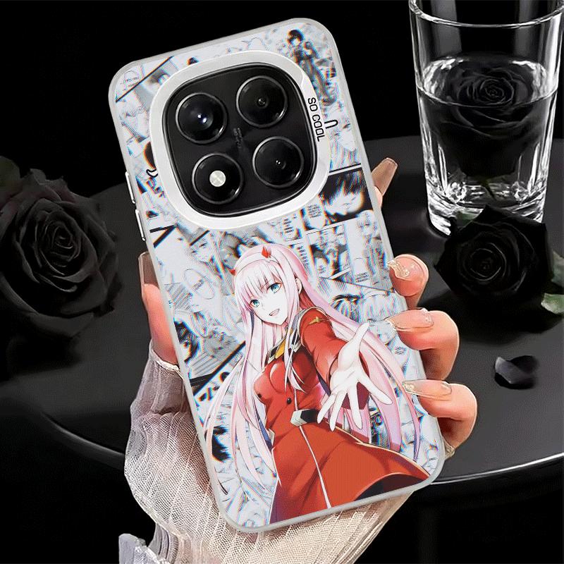 Darling Zero Two 02 Anime Soft Phone Case for Xiaomi Redmi Note 13 14 15 Pro Plus 12S 12 11S 11 11T 10S 10 Shockproof Cover Back