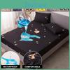 Waterproof Super Bedding Sheet Fitted Printing Mattress Protector Cover Nonslip Bed Linens With Elastic Band Breathable Mattress Protector