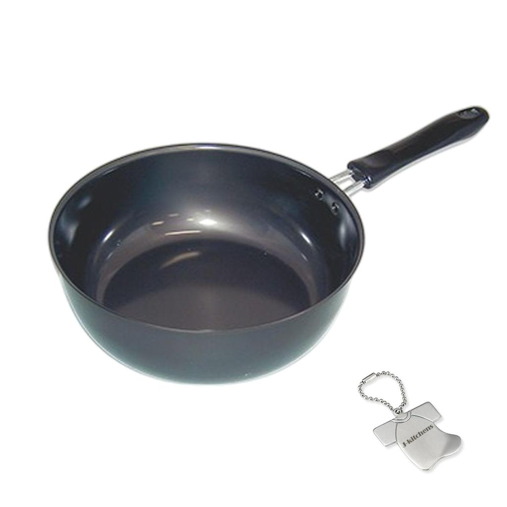 Frying IH Made in Original T Included J-kitchens Pan, 23cm, Gas, Compatible, Japan, Kankiri-kun