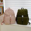 Schoolbag Simple Mori Backpack Women's Large Capacity Lightweight Leisure Commuter Travel Backpack 1011 New Student School Bag Tide