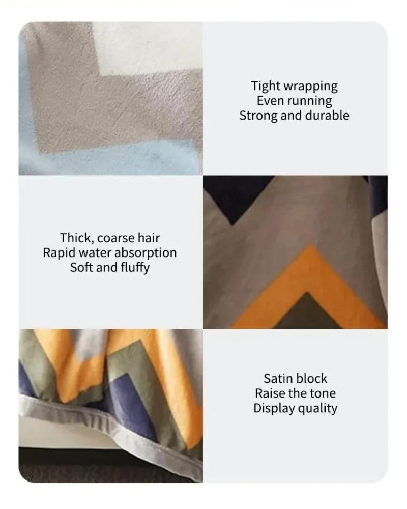 2 Towels Thickened Absorbent Towel Pure Cotton Quick Absorbent Soft Quick Dry Thickened Face Towel
