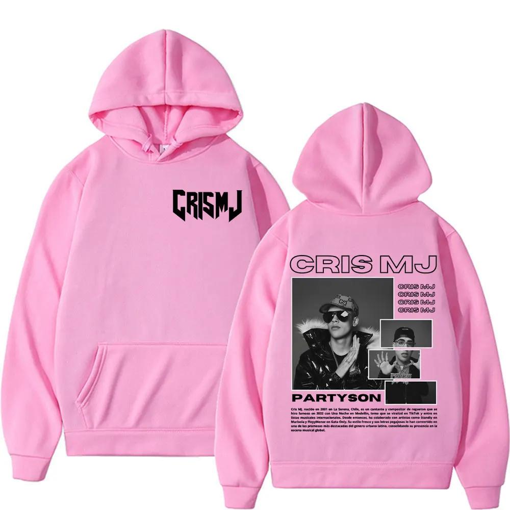 Cris Mj Hip-Hop Rock Rap Band Musik Retro Klassisch Street Fitness Laufen Männer Frauen Hoodies Langärmlig Fleece Thermisch Sweatshirt
