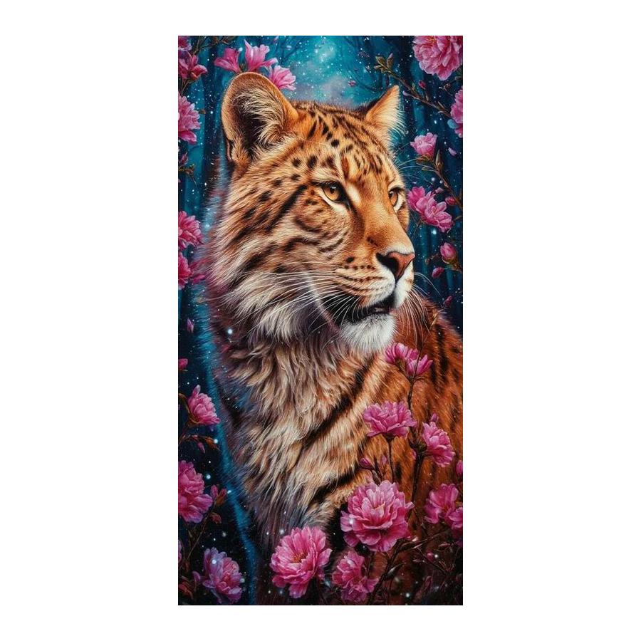 Moon Sea Waves Tigers Large Size Diamond Painting Forest Wild Animals Diy Full Drill Rhinestone Embroidery Mosaic Cross Stitch Kits Wall Decor
