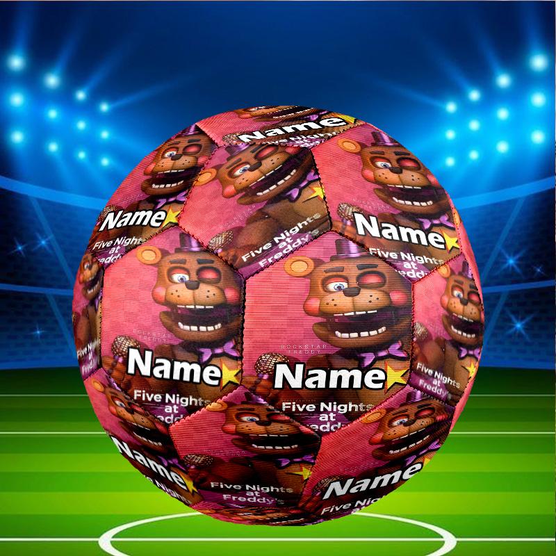 Custom Name Personalized Five Nights At Freddy's Print Size 5 Soccer Ball Training & Match Football, for Team, Kicking, Gift for Football