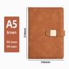 A5 Leather Office Business Diary 2026 Model with Magnetic Buckle Cover