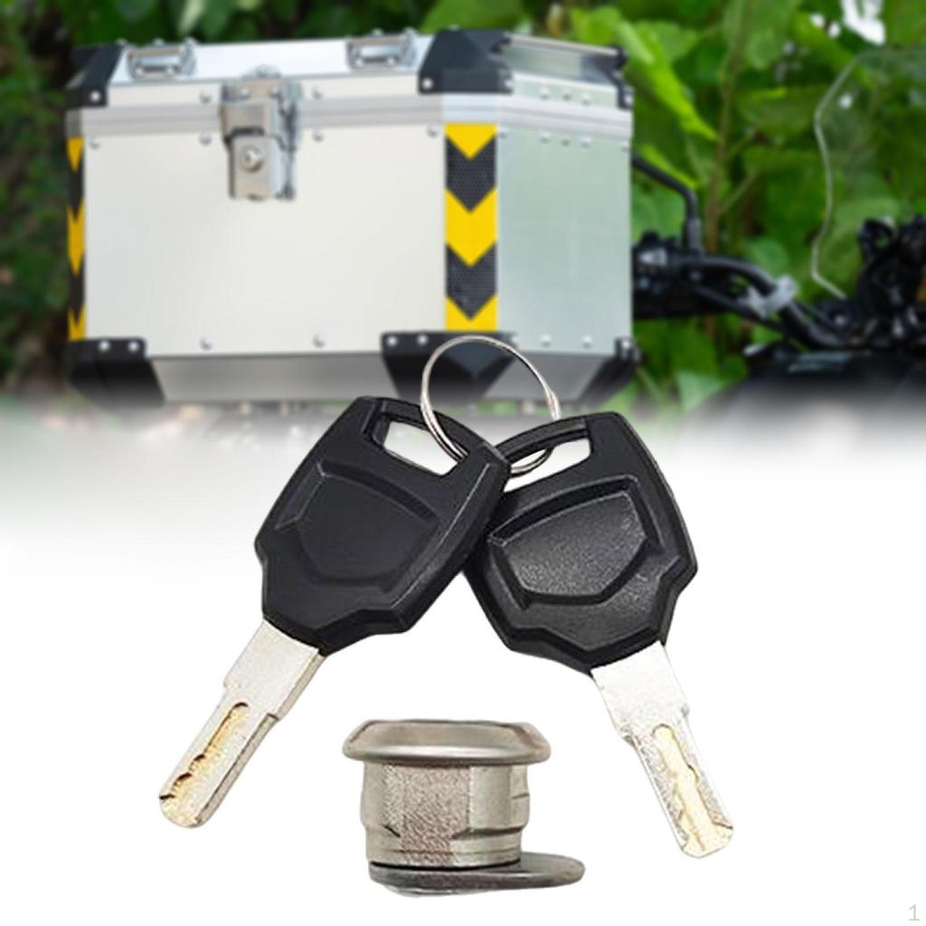 Motorcycle Rear Trunk Lock Cylinder Scooter Fitting Accessories Replacement 20mm Flat