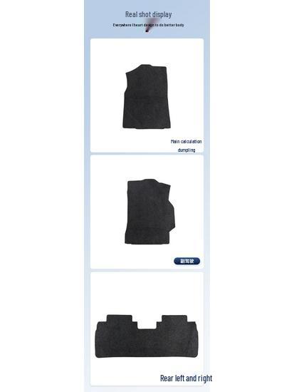 Black All-Nylon Floor Mats for 2018-2023 FAW Toyota IZOA, Dirt-Resistant.