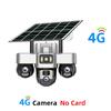 Three-lens Surveillance Camera Outdoor HD Night Vision Full Color Solar Camera