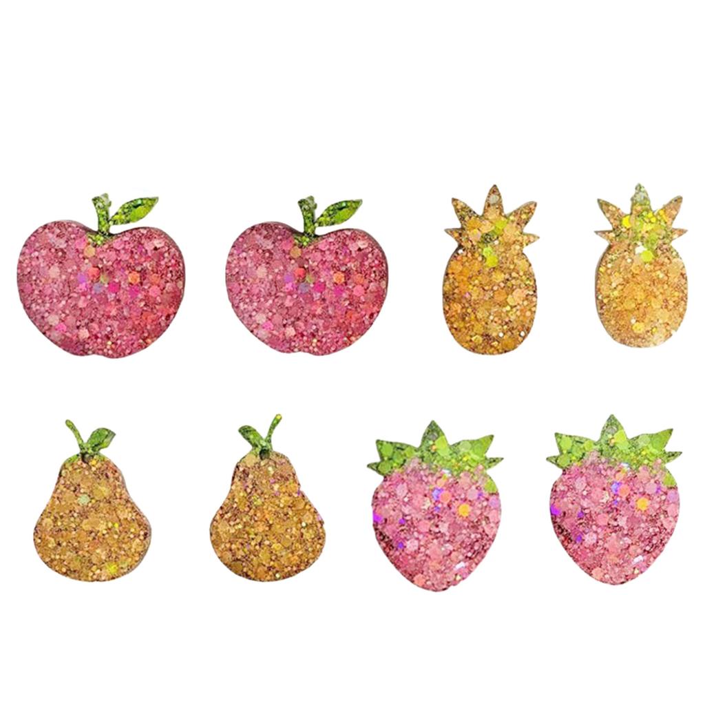 Fruit Pear Earring Decor Mold DIY Epoxy Resin Keychain Silicone Mold Pendant Mold Home Decorations Mold