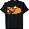 Funny Save A Turkey Eat Tacos Mexican Thanksgiving Humor T-Shirt