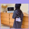 Plush Girl Child Crossbody Bag With Pearl Accents For Daily Kids Outfits