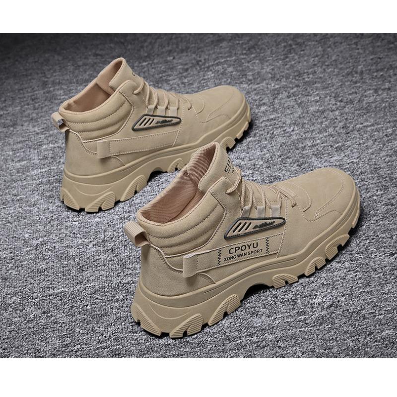 Men S High Top Waterproof Anti Slip Martin Boots For Spring Outdoor Work