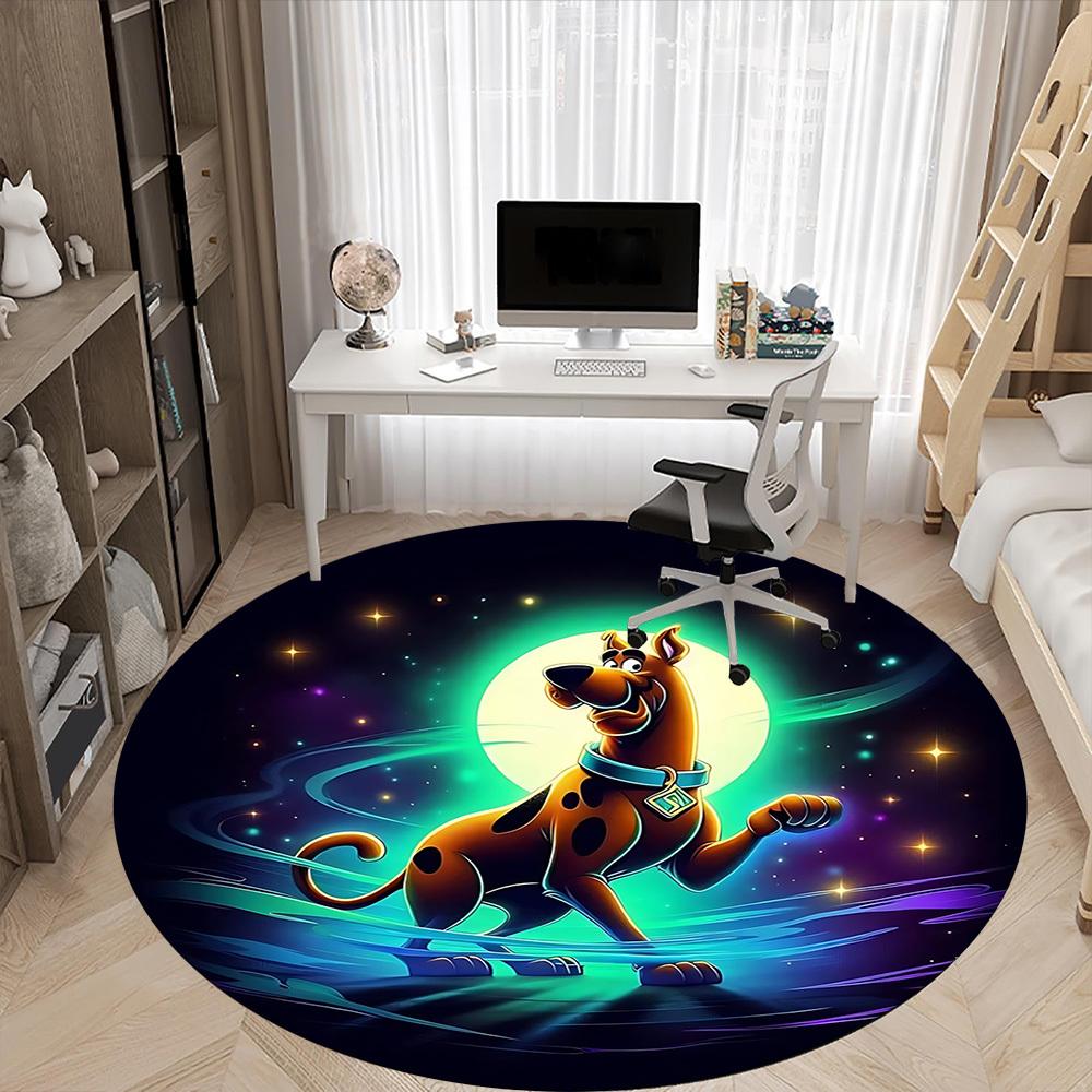 1pc Scooby-Doo Chair Carpet for Office Non-Slip,Machine Washable Rug for Office, Room - Holiday Decor - Machine Made yy251017218