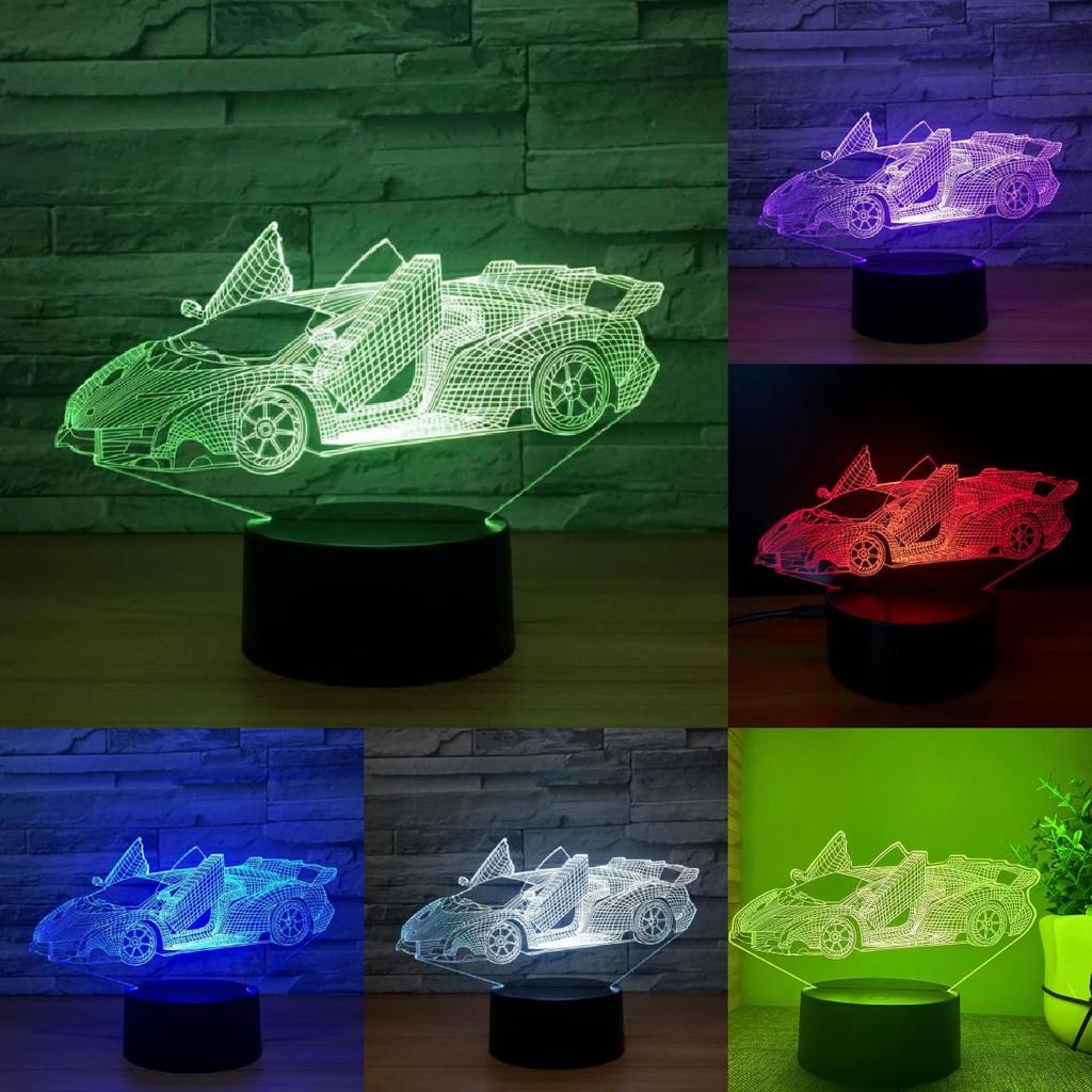 Transformers Optimus Prime 3d Night Light 7 Colors Led Lamp Table