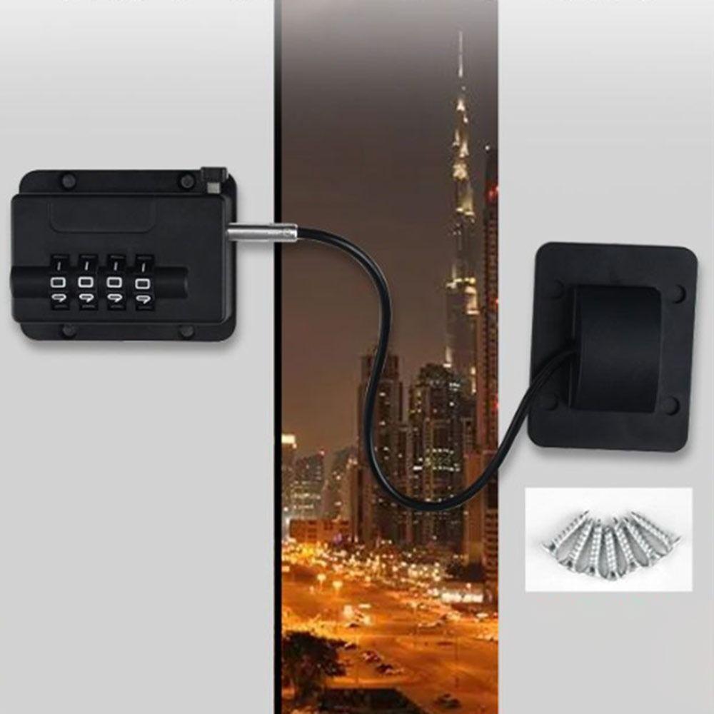 Adjustable Refrigerator Door Coded Lock No Drilling Cabinet Lock Baby Safety Lock  for Home