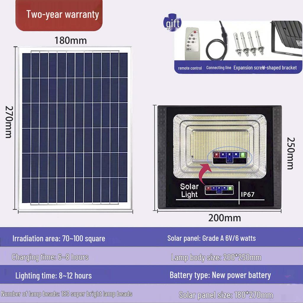 2026 Solar LED Outdoor & Indoor Waterproof Courtyard Street Lamp