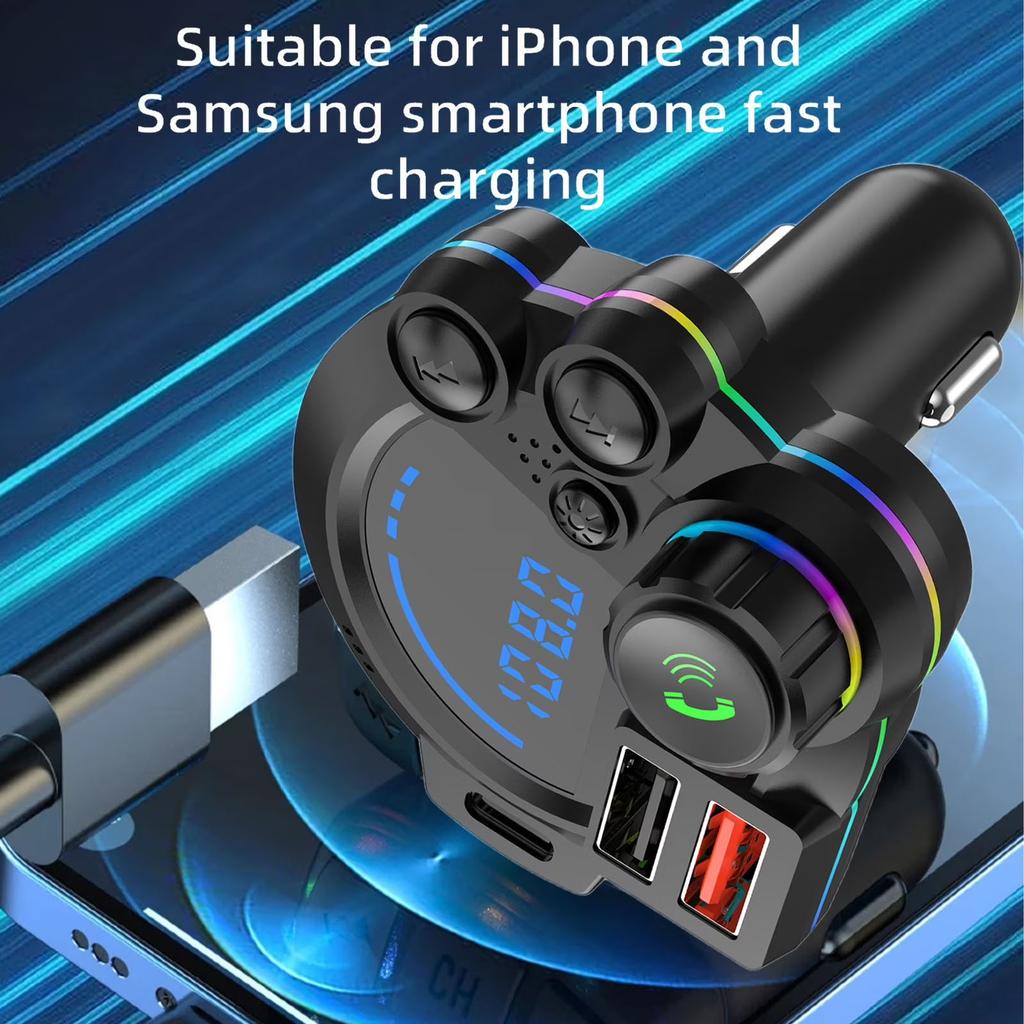Car 3.0 Transmitter with Hands Free Calling and 20W Fast Charging