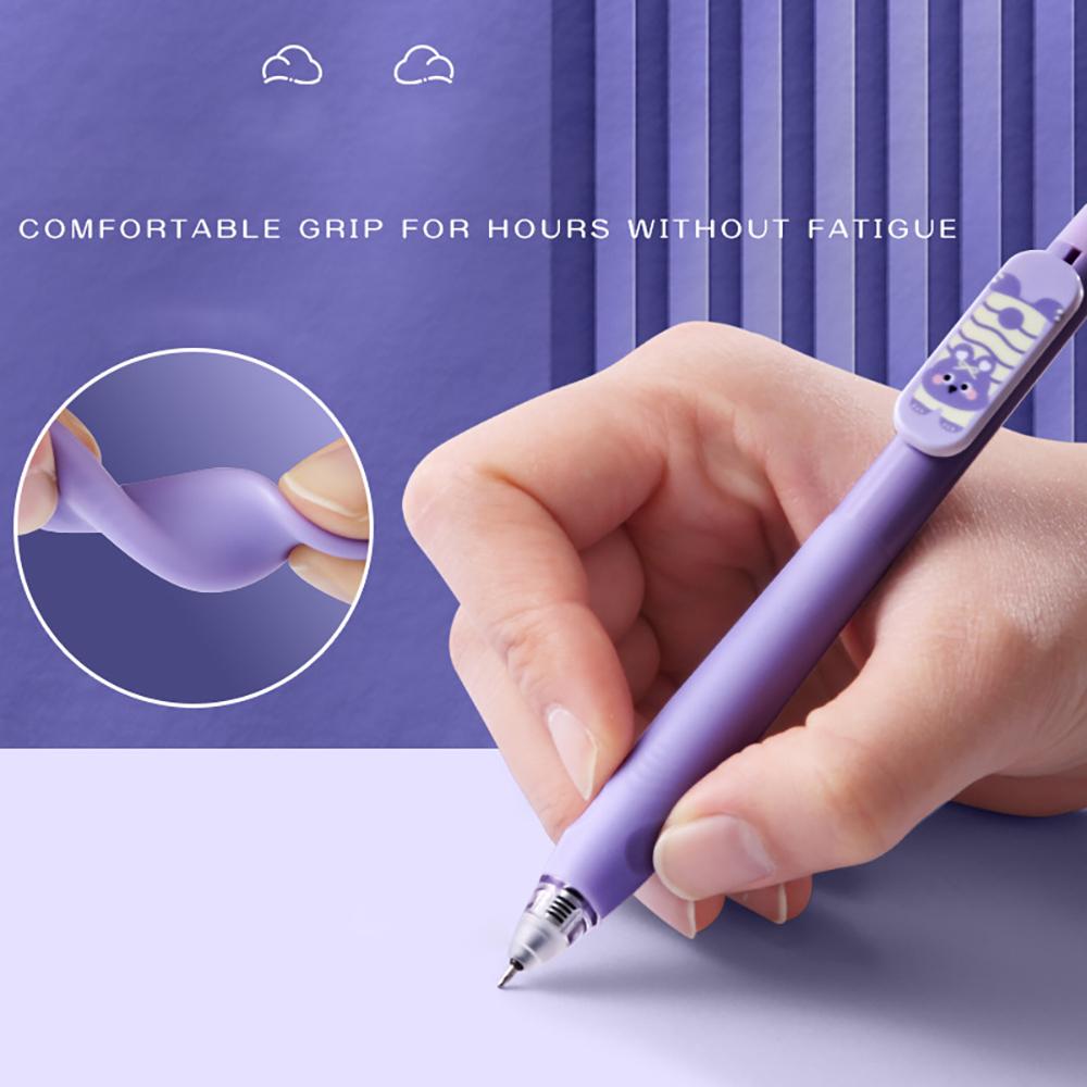 4 PCS Dual Head Erasable Neutral Pen, ST0.5 Blue Core Writing Tool for Students to Practice and Brush Questions
