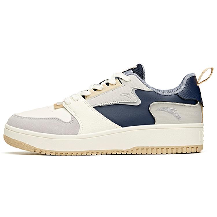

New Anta Slip Resistant Shock Absorbers With Abrasion Resistant Properties Low Top Skateboard Shoes Men s Gray White Blue 912118018-3 40
