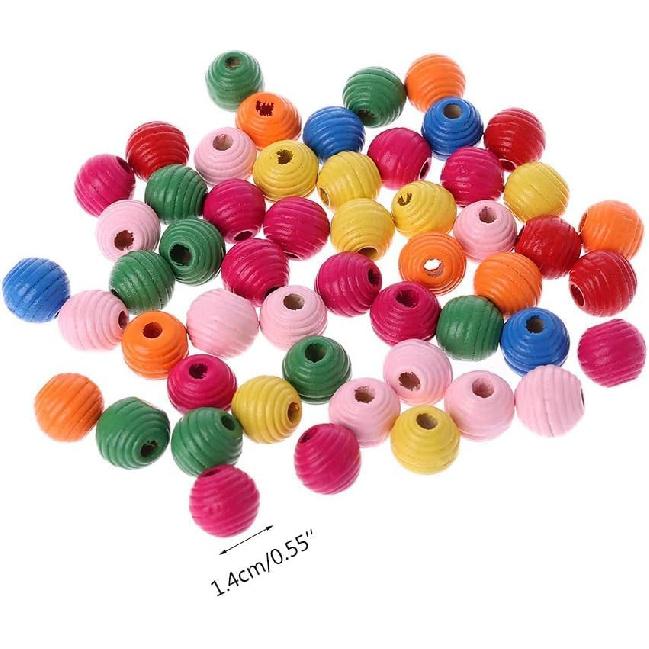 50Pcs/Bag Colour Wooden Bird Parrot Bite Multipurpose Colorful DIY Beads Decoration Accessories Pet Supplies