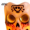 Horror Theme Room Accessories Halloween Flameless LED Candle Spooky Skull Pumpkin Fake Pillar Candles Battery Creative Gift for Lovers Operated