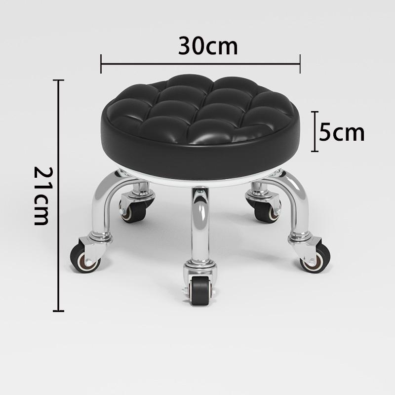 Silent Household Low Stool on Wheels - Multipurpose for Shoe Changing, Baby Moving, and Floor Cleaning