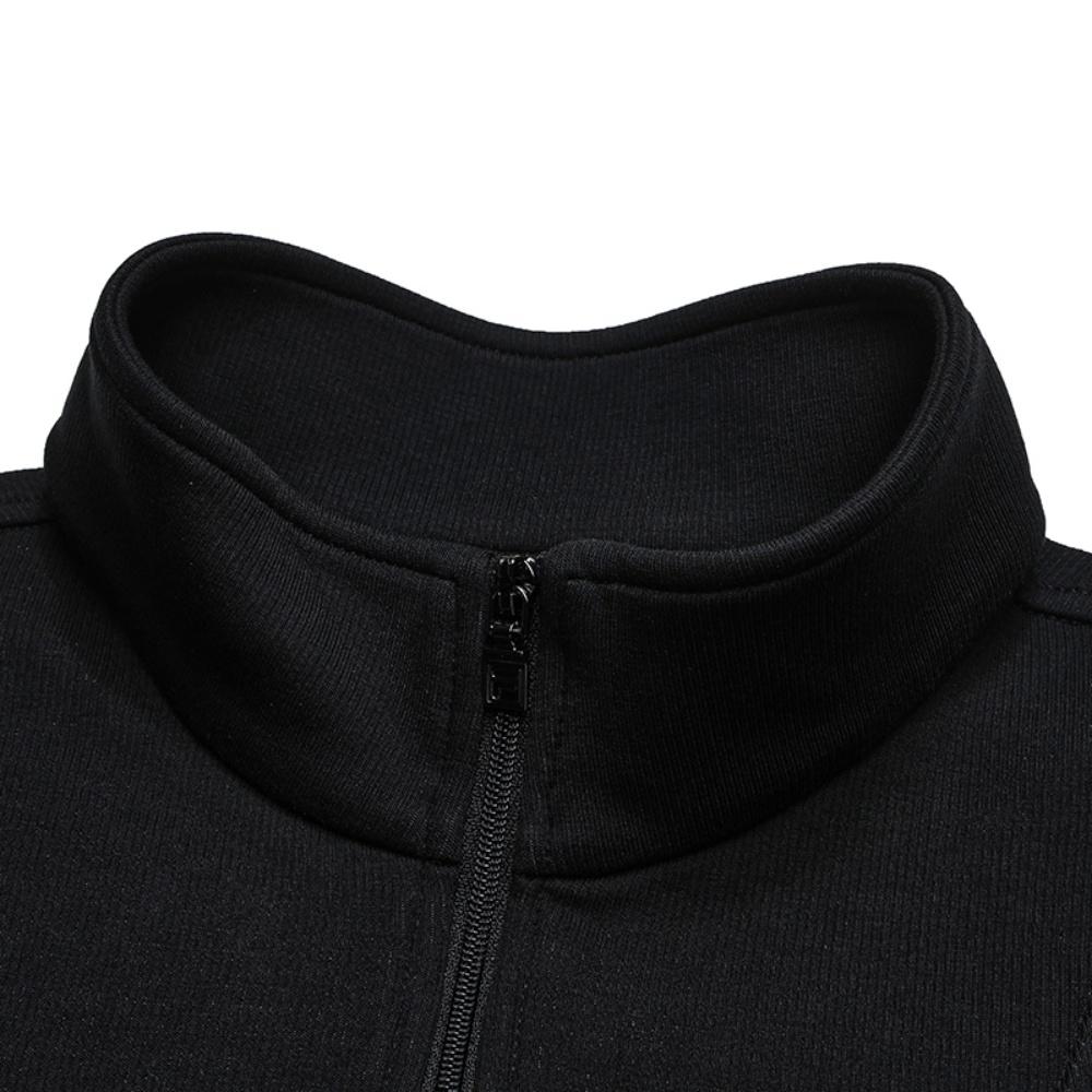 Fila White Trendy Minimalist Stylish Casual Comfortable Versatile Pullover Half-Zip Sweatshirt Women Sweatshirt F11W543201FBK