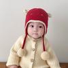 Warm Plush Baby Beanie Lamb Design Earflap Cap Comfort Kids Knit Hat  Kids