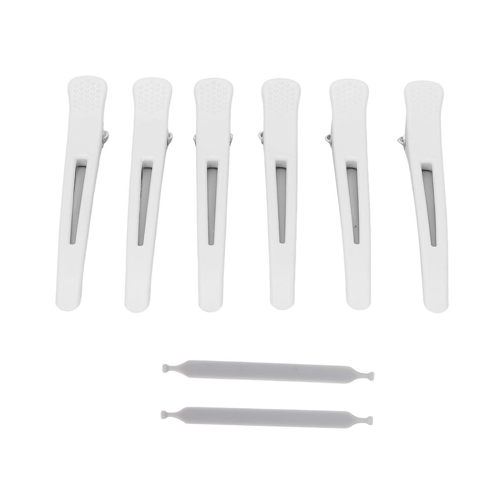 6Pcs Professional Hair Clips Non‑Slip Dividing Duckbill Hair Clips for Hair Cutting Styling