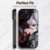 G-GenshinS The Knave  A-Arlecchino-oES Phone Case For iPhone17,16,15,14,13,12 Plus,Max Soft Silicone Black Cover