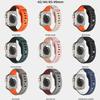 Silicone Strap for Apple Watch Band Ultra 2 49mm 46mm 44mm 45mm 41mm 40mm 42mm Two-tone Bracelet Iwatch Serise 10 9 8 7 6 SE 5 4