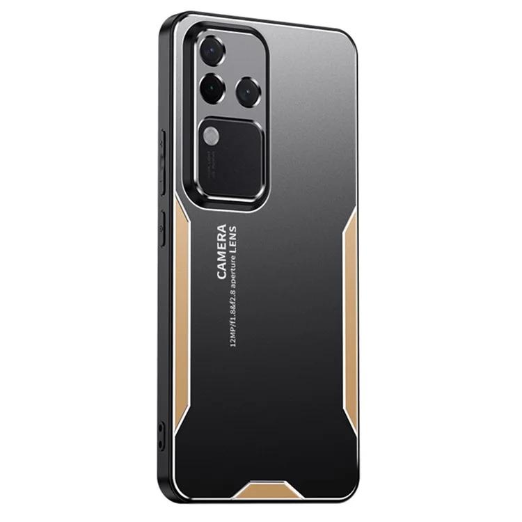 

For vivo S18 Pro 5G Mobile Phone Case Shockproof Aluminum Alloy+PC+TPU Phone Shell