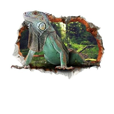 Diy Sticker Animal World Lizard Imitation 3D Wall Stickers Waterproof Wall Stickers Children Room Home Office Decor