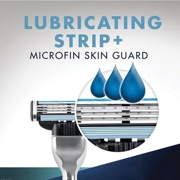 1 Λαβή+4 Τεμ. Συνδυασμός Λεπίδων Αναβάθμιση Ποιότητας Συνδυασμός Ξυραφιού 3 Στρωμάτων Ανδρικό Ξυράφι Αποτρίχωσης