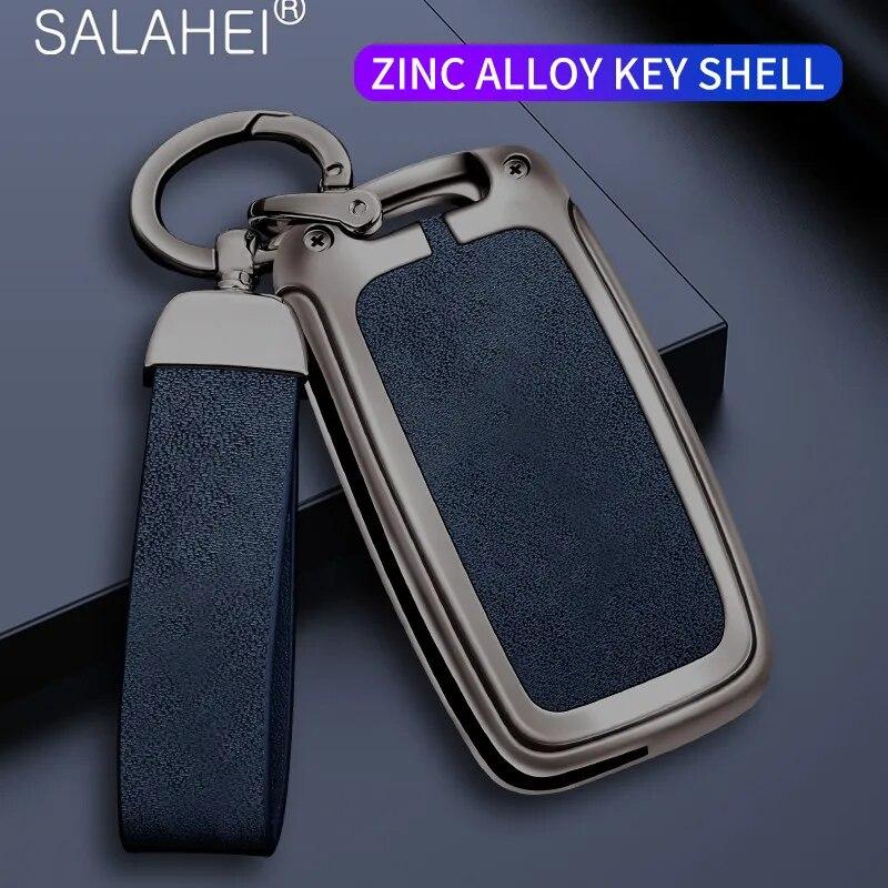 Zinklegering Bilnyckelfodral Hållare Skal för VW Volkswagen Polo Tiguan Passat B5 B6 B7 Golf 4 5 6 MK6 Jetta Lavida Tillbehör