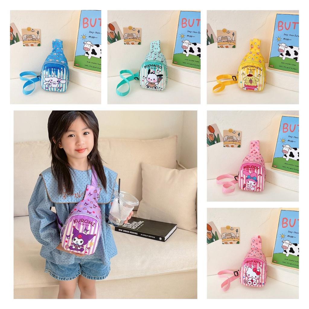 Stylish Cartoon Printed Children's Chest Bag For Casual Outings