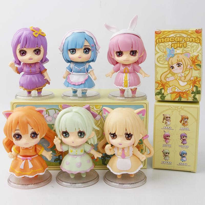 Trendige Macaron-Prinzessin Anime-Figuren - 6 süße Stile