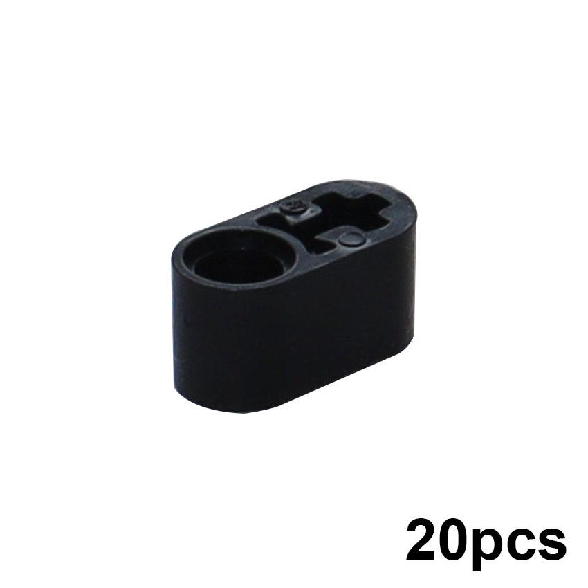 20PCS Technical Liftarm Thick 1x2 Axle Hole Assembles Particles DIY Educational Bricks High-Tech MOC Parts 60483 Building Blocks