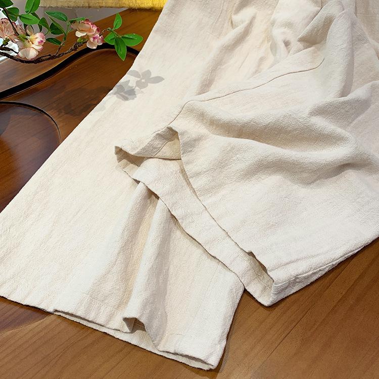 Women's Wide Leg Ramie Cotton Linen Pants - Spring/Summer 2025 Collection