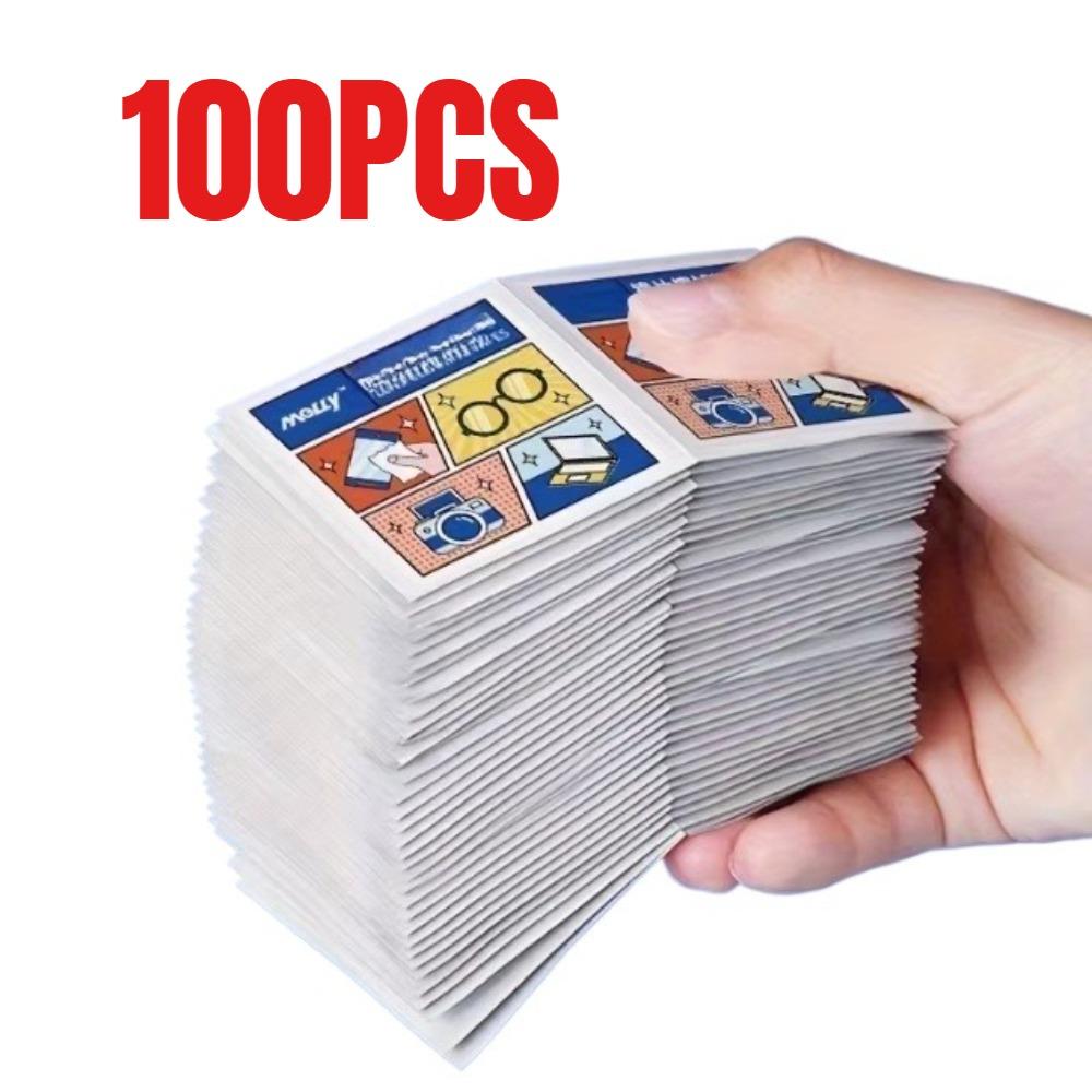 10/200 Pieces Glasses Wipes Anti-fog Screen Cleaning Cloth Accessories Alcohol Wipe Pad Lens Cleaning Wipes Microfiber Tools