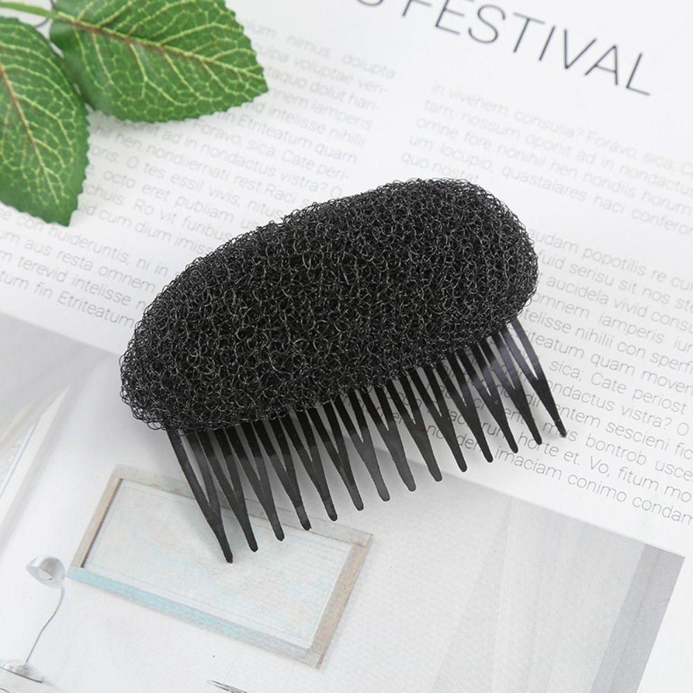 Seamless Fluffy Hair Clip Pad Hair Base Sponge Clip Bun Puff Hair Head Cushion  Women